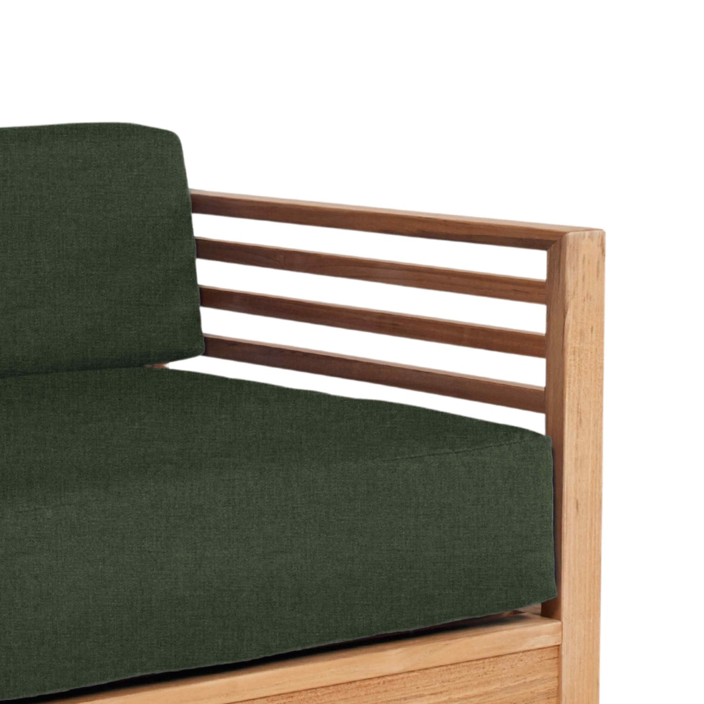 Summer Teak Outdoor Accent Chair with Sunbrella-Outdoor Accent Chairs-HiTeak-LOOMLAN