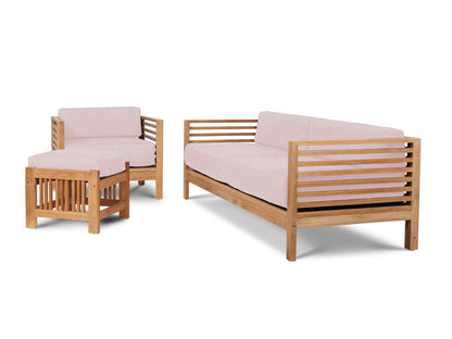 Summer Teak Outdoor Sofa with Sunbrella