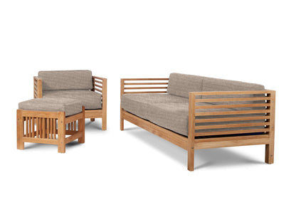Summer Teak Outdoor Sofa with Sunbrella