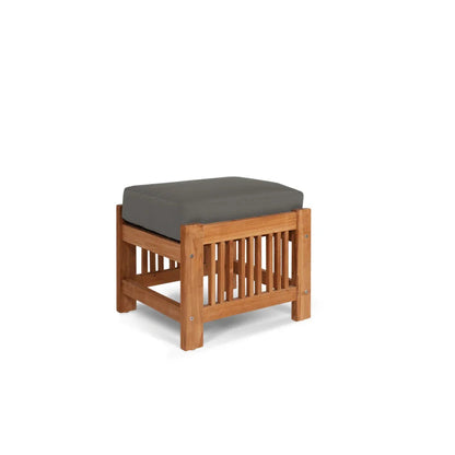 Summer Teak Patio Deep Sofa Set with Subrella 5PC - LOOMLAN - HiTeak - Outdoor Sofas & Loveseats