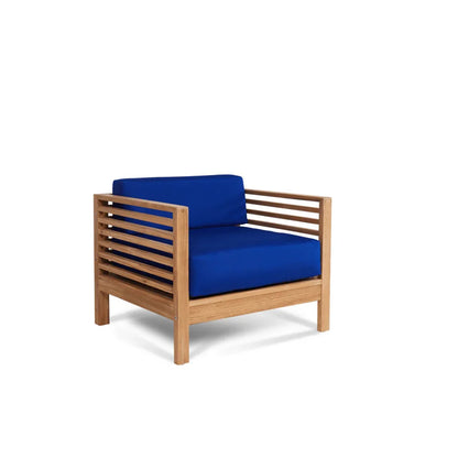 Summer Teak Patio Deep Sofa Set with Subrella 5PC - LOOMLAN - HiTeak - Outdoor Sofas & Loveseats