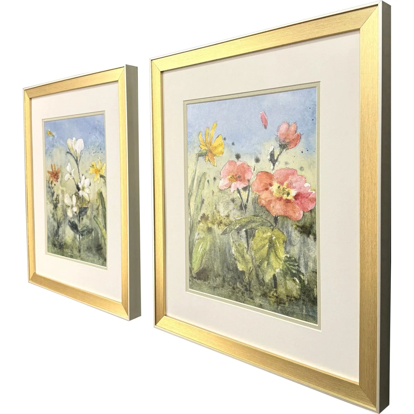 Summer Wildflowers Framed Wall Art 2PC