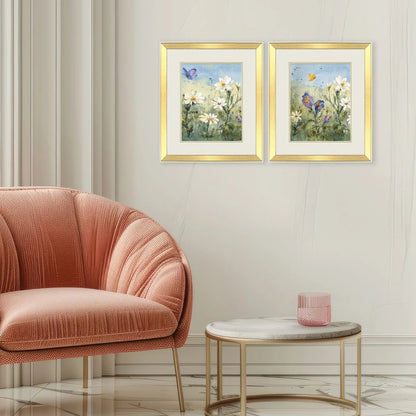Summer Wildflowers Framed Wall Art 2PC
