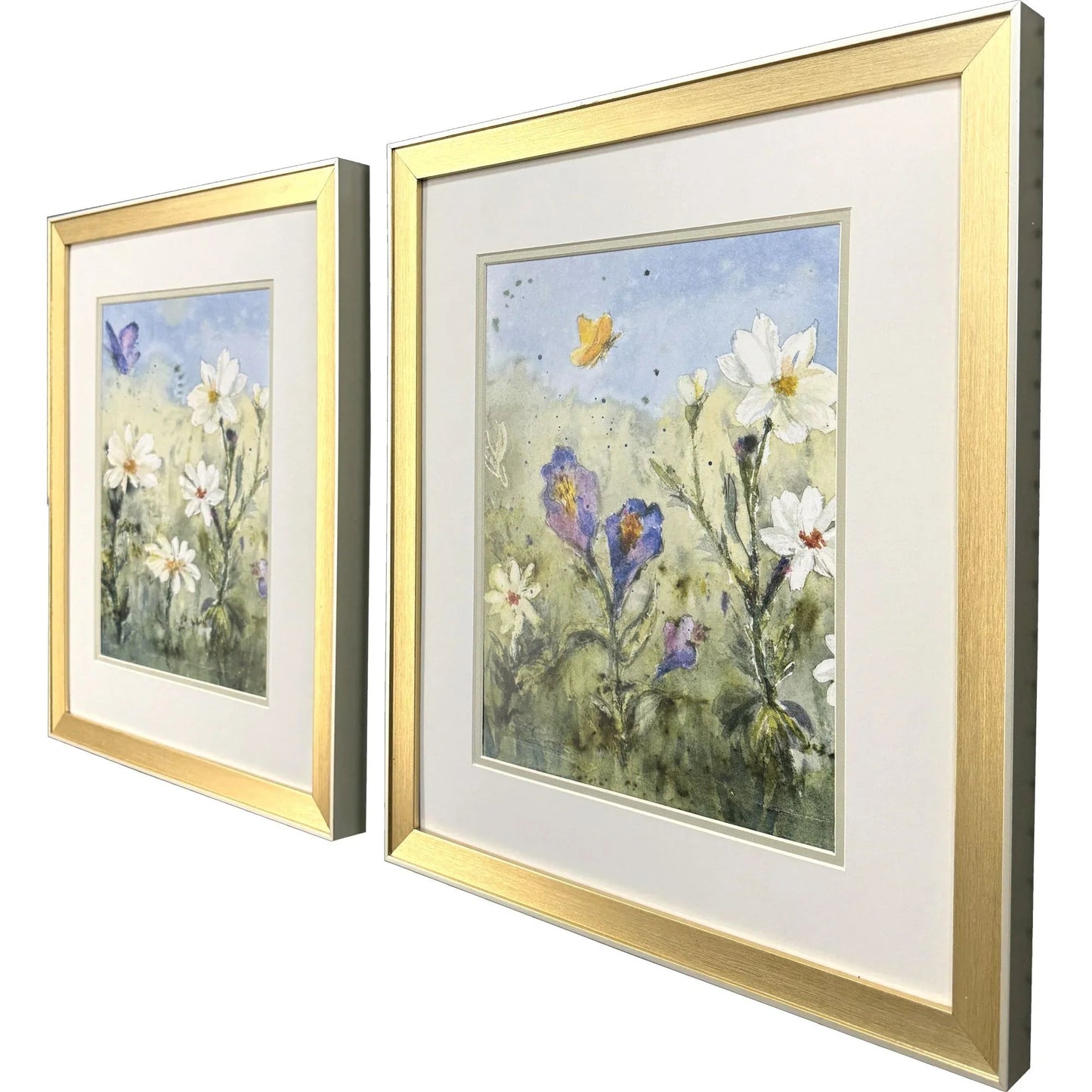 Summer Wildflowers Framed Wall Art 2PC