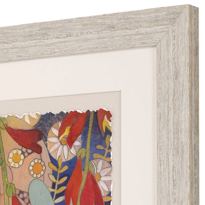 Summer's End White Wooden Framed Wall Art