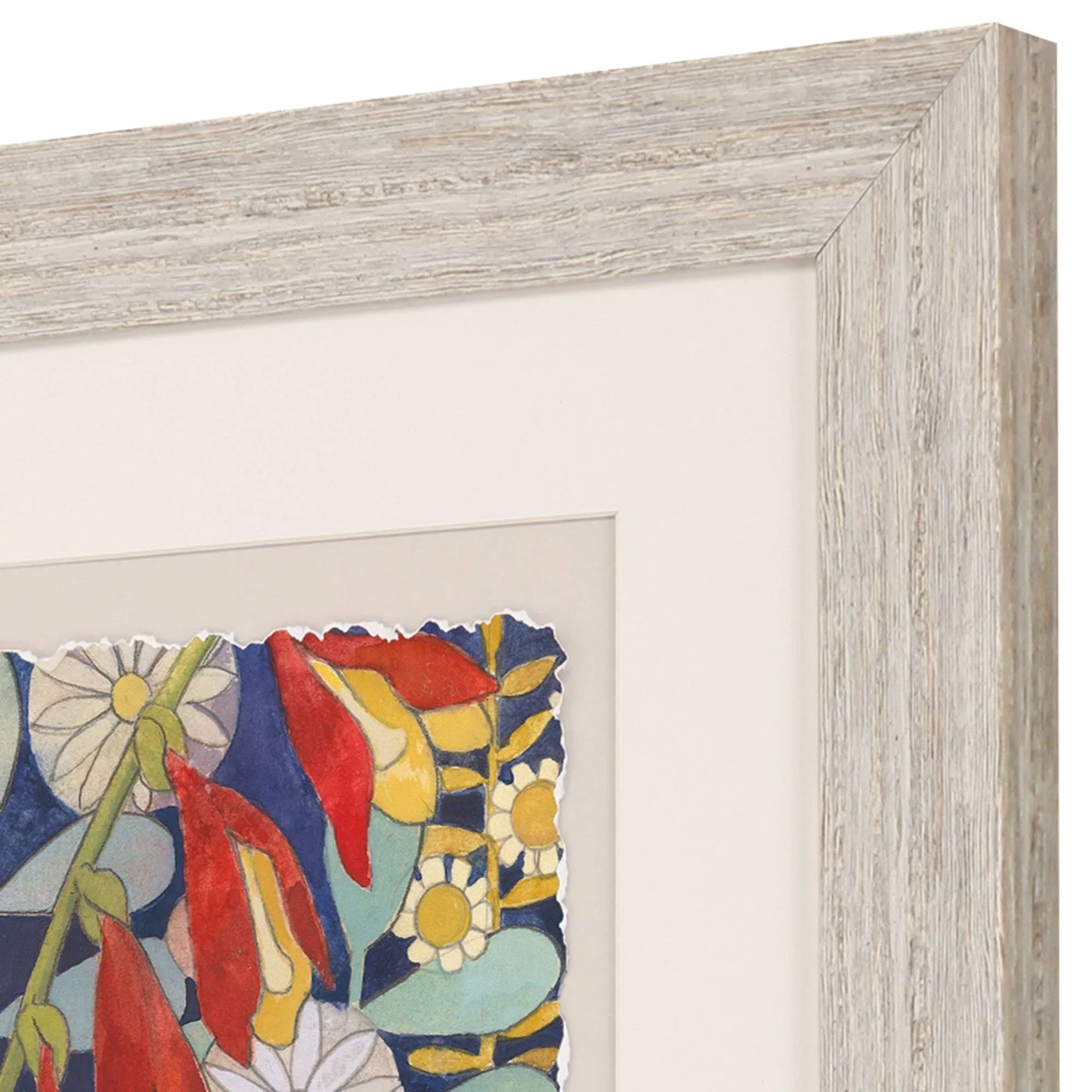 Summer's End White Wooden Framed Wall Art