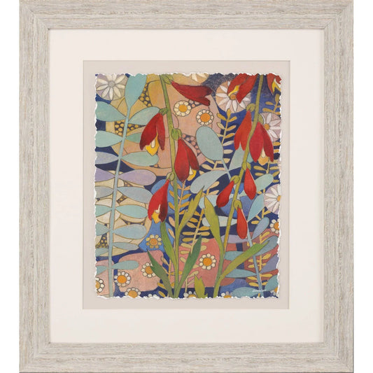 Summer's End White Wooden Framed Wall Art