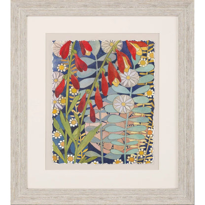 Summer's End White Wooden Framed Wall Art