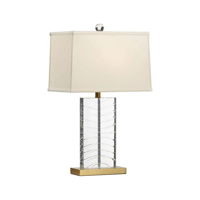 Summerset Patterned Clear Crystal Table Lamp - LOOMLAN - Chelsea House - Table Lamps