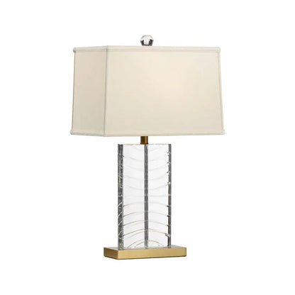 Summerset Patterned Clear Crystal Table Lamp - LOOMLAN - Chelsea House - Table Lamps