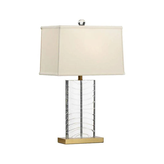 Summerset Patterned Clear Crystal Table Lamp - LOOMLAN - Chelsea House - Table Lamps