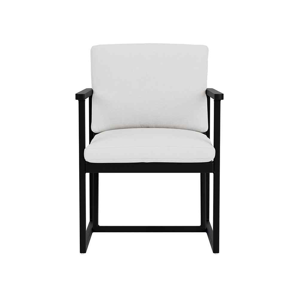 Summit Aluminum Frame Outdoor Dining Armchair-Outdoor Dining Chairs-Lloyd Flanders-LOOMLAN