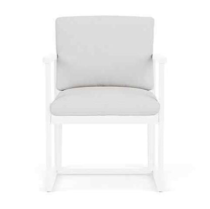 Summit Aluminum Frame Outdoor Dining Armchair-Outdoor Dining Chairs-Lloyd Flanders-LOOMLAN