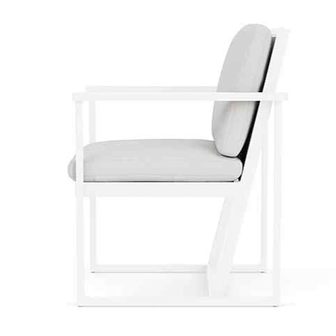 Summit Aluminum Frame Outdoor Dining Armchair-Outdoor Dining Chairs-Lloyd Flanders-LOOMLAN