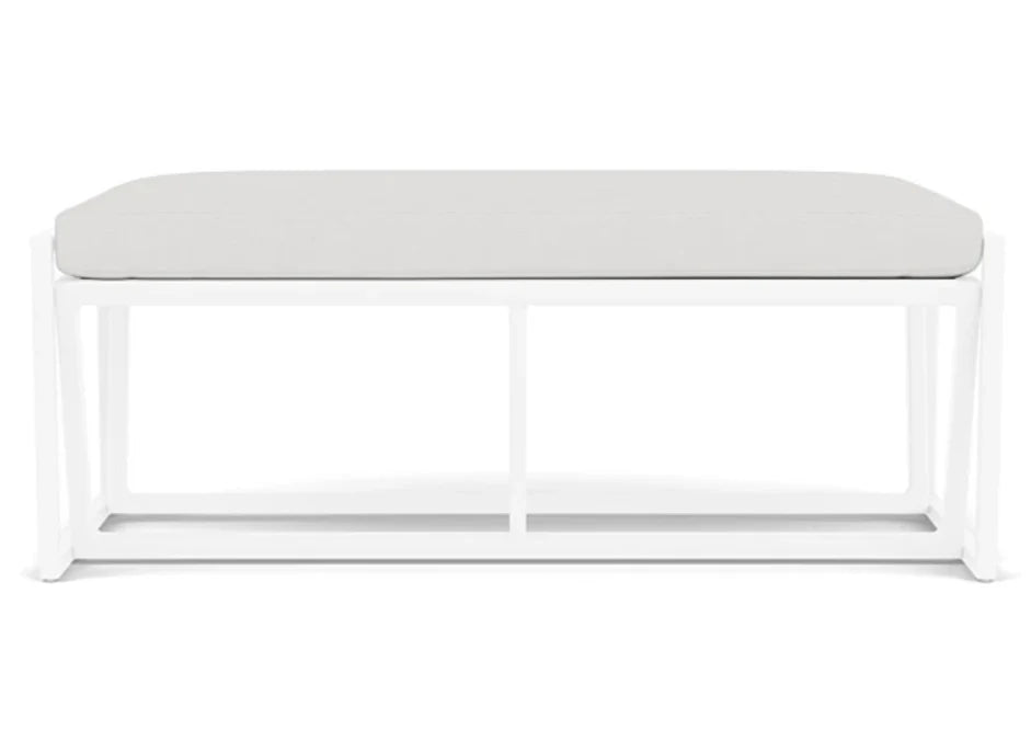 Summit Aluminum Frame Outdoor Loveseat Ottoman-Outdoor Benches-Lloyd Flanders-LOOMLAN