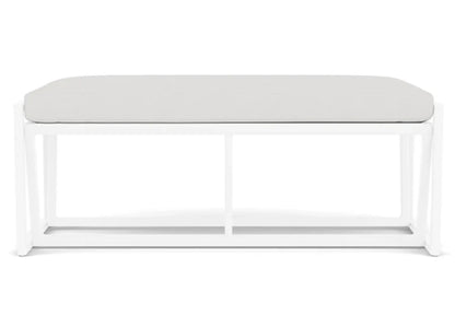 Summit Aluminum Frame Outdoor Loveseat Ottoman-Outdoor Benches-Lloyd Flanders-LOOMLAN