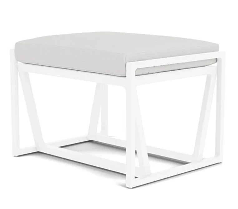 Summit Aluminum Frame Outdoor Ottoman-Outdoor Ottomans-Lloyd Flanders-LOOMLAN
