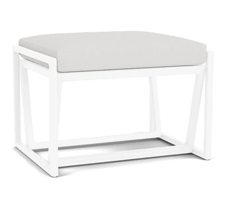 Summit Aluminum Frame Outdoor Ottoman-Outdoor Ottomans-Lloyd Flanders-LOOMLAN