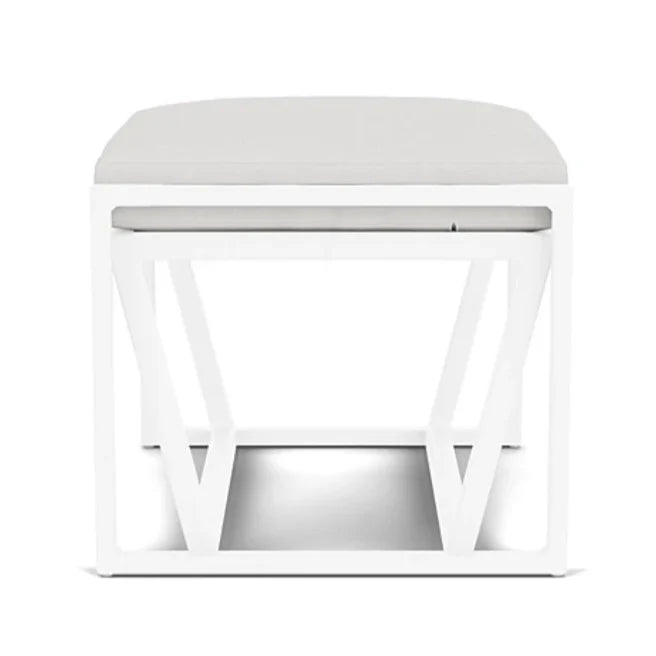Summit Aluminum Frame Outdoor Ottoman-Outdoor Ottomans-Lloyd Flanders-LOOMLAN