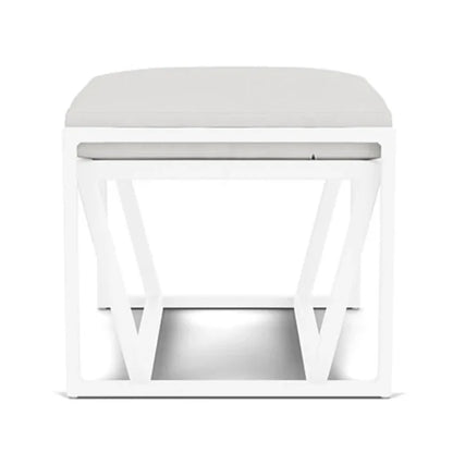 Summit Aluminum Frame Outdoor Ottoman-Outdoor Ottomans-Lloyd Flanders-LOOMLAN