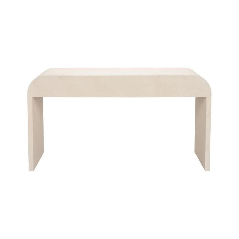 Summit Faux Shagreen Textured White Desk-Home Office Desks-Chelsea House-LOOMLAN