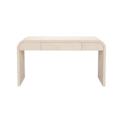 Summit Faux Shagreen Textured White Desk-Home Office Desks-Chelsea House-LOOMLAN