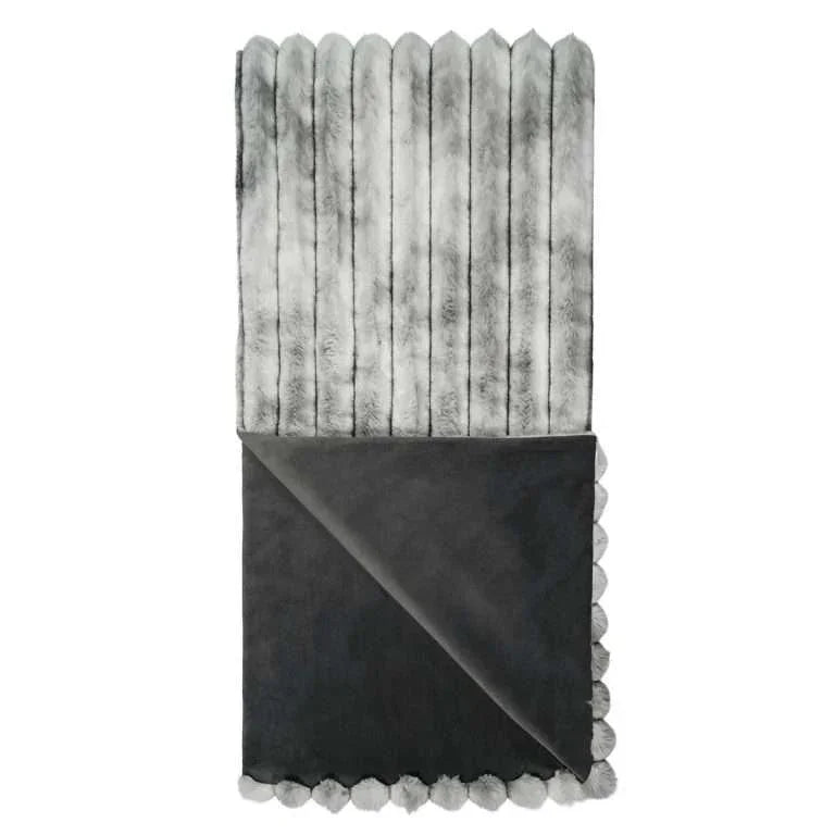 Summit Handcrafted Grey Throw Blanket - LOOMLAN - D.V. Kap - Throw Blankets