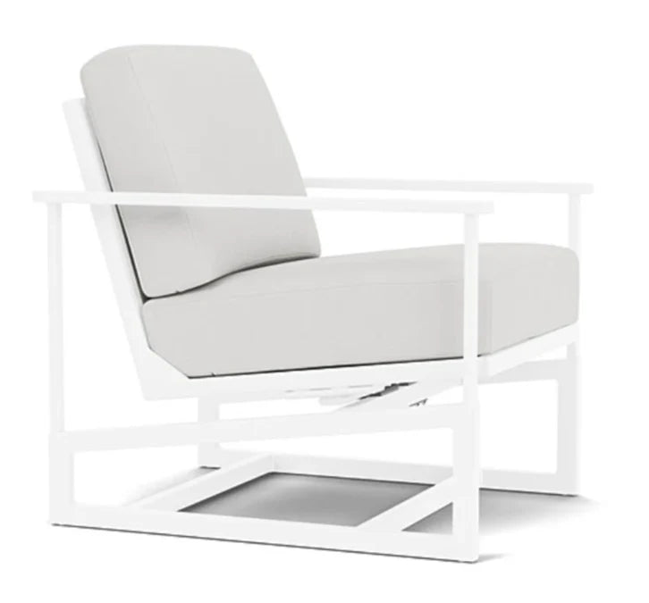 Summit Spring Aluminum Frame Outdoor Rocker-Outdoor Accent Chairs-Lloyd Flanders-LOOMLAN