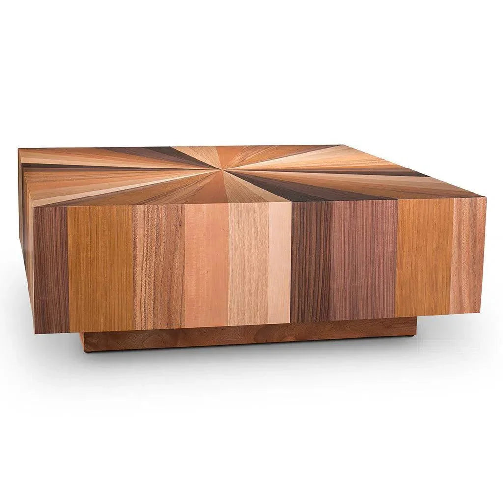 Sun Mixed Wooden Square Coffee Table - LOOMLAN - Urbia - Coffee Tables