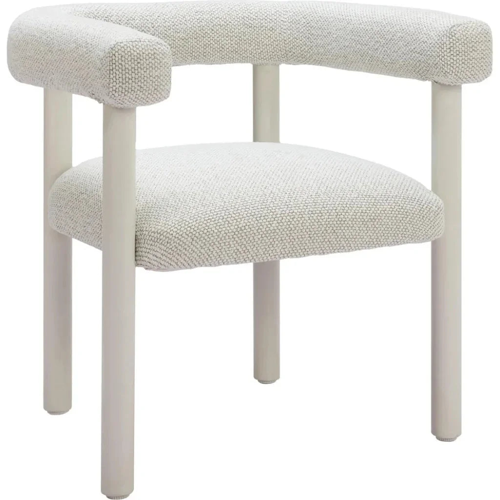 Sunbath Aluminum White Dining Arm Chair 2PC-Outdoor Dining Chairs-Zuo Modern-LOOMLAN