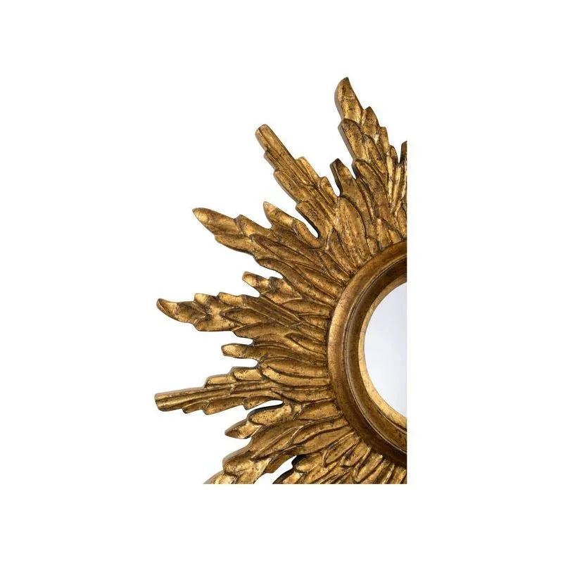 Sunbeam Glistening Gold Finish Framed Wall Mirror - LOOMLAN - Chelsea House - Wall Mirrors