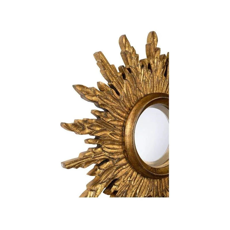 Sunbeam Glistening Gold Finish Framed Wall Mirror - LOOMLAN - Chelsea House - Wall Mirrors