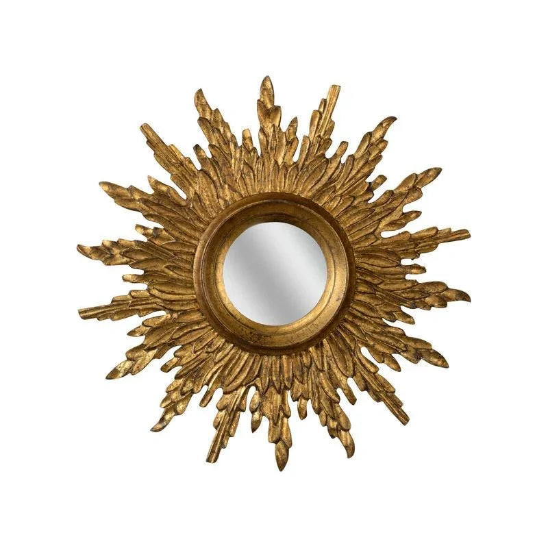 Sunbeam Glistening Gold Finish Framed Wall Mirror - LOOMLAN - Chelsea House - Wall Mirrors
