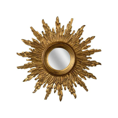 Sunbeam Glistening Gold Finish Framed Wall Mirror - LOOMLAN - Chelsea House - Wall Mirrors