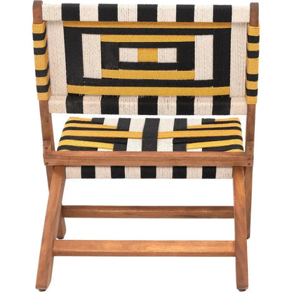 Sunbeam Wood Multicolor Lounge Chair-Outdoor Accent Chairs-Zuo Modern-LOOMLAN