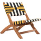 Sunbeam Wood Multicolor Lounge Chair-Outdoor Accent Chairs-Zuo Modern-LOOMLAN