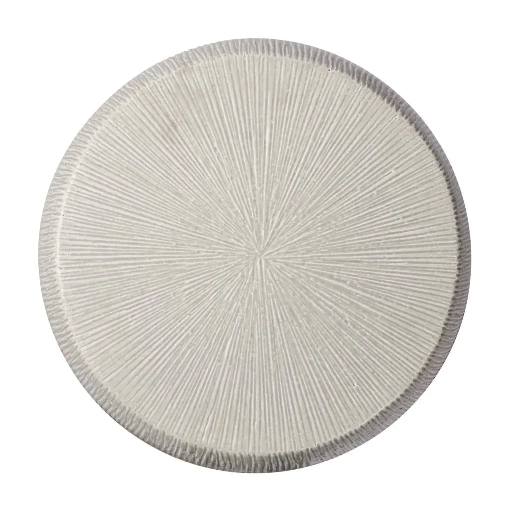 Sunburst Ceramic Glazed Patio Stool-Garden Stools-Seasonal Living-LOOMLAN