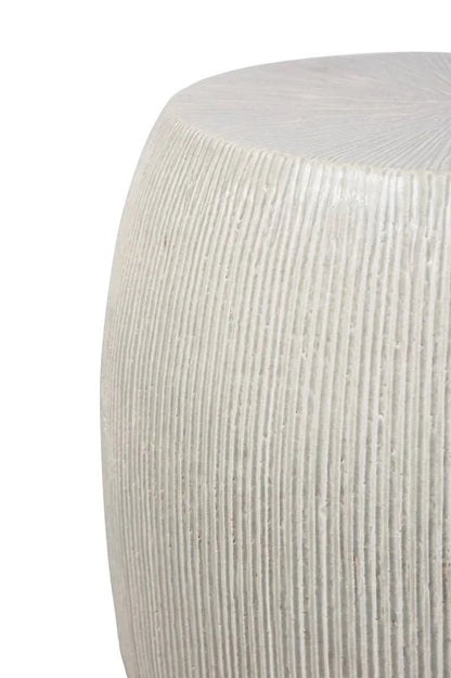 Sunburst Ceramic Glazed Patio Stool-Garden Stools-Seasonal Living-LOOMLAN