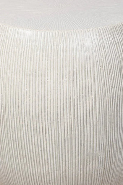 Sunburst Ceramic Glazed Patio Stool-Garden Stools-Seasonal Living-LOOMLAN