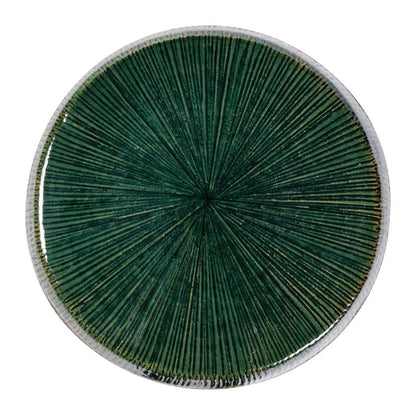 Sunburst Ceramic Glazed Patio Stool-Garden Stools-Seasonal Living-LOOMLAN