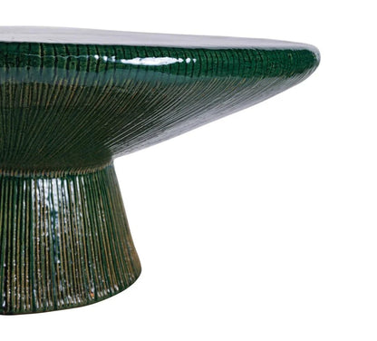 Sunburst Ceramic Patio Coffee Table-Outdoor Coffee Tables-Seasonal Living-LOOMLAN