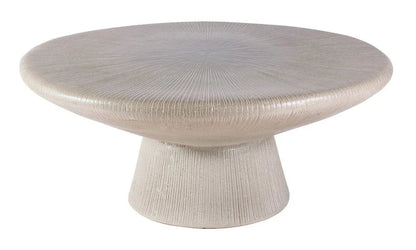 Sunburst Ceramic Patio Coffee Table-Outdoor Coffee Tables-Seasonal Living-LOOMLAN