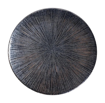 Sunburst Ceramic Round Patio Accent Table - LOOMLAN - Seasonal Living - Outdoor Side Tables