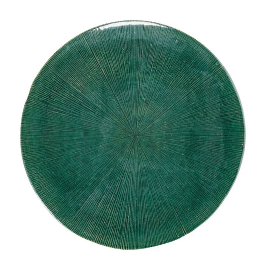 Sunburst Ceramic Round Patio Accent Table - LOOMLAN - Seasonal Living - Outdoor Side Tables