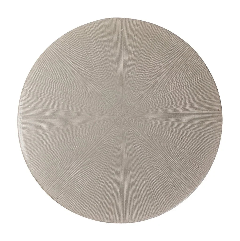 Sunburst Ceramic Round Patio Accent Table - LOOMLAN - Seasonal Living - Outdoor Side Tables