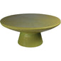 Sunburst Green Ceramic Outdoor Coffee Table-Outdoor Coffee Tables-Seasonal Living-LOOMLAN
