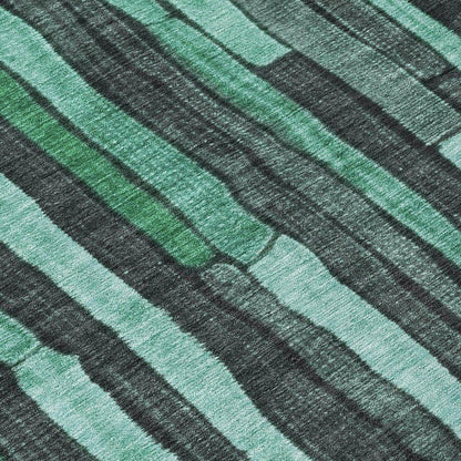 Sundal Green Washable Indoor - Outdoor Rug - LOOMLAN - LOOMLAN Rugs - Outdoor Rugs