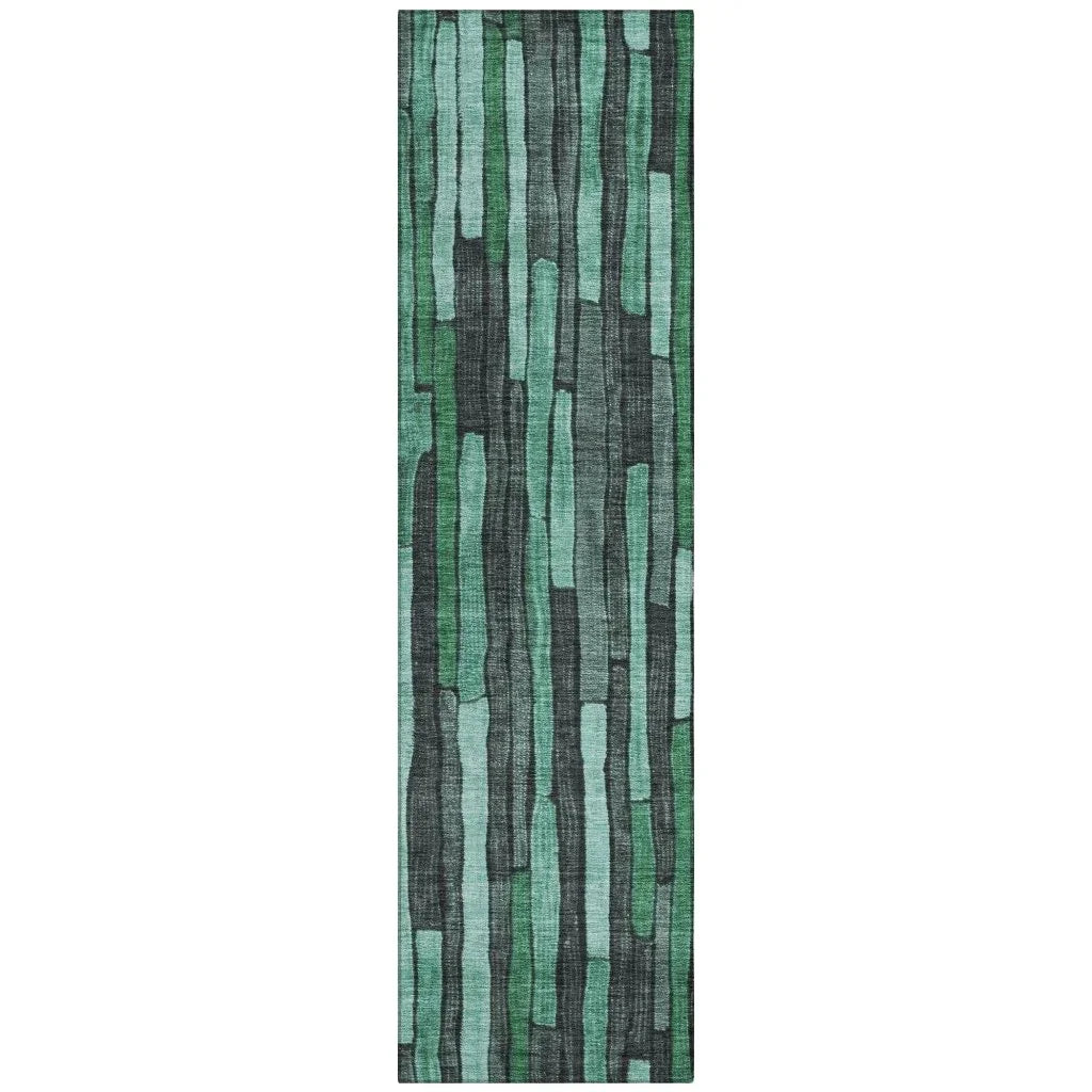 Sundal Green Washable Indoor - Outdoor Rug - LOOMLAN - LOOMLAN Rugs - Outdoor Rugs