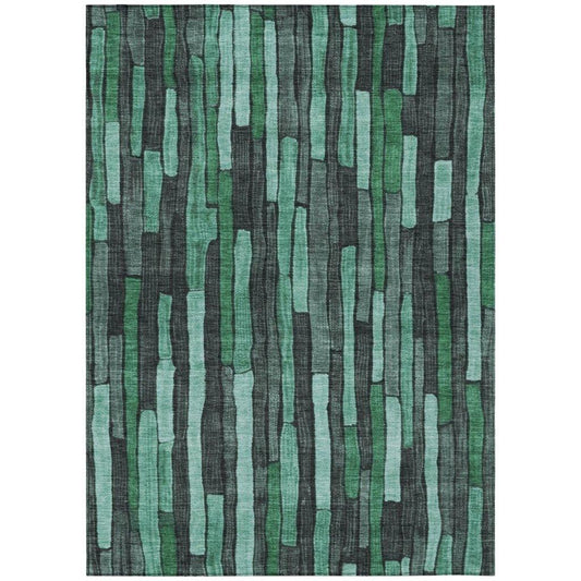 Sundal Green Washable Indoor - Outdoor Rug - LOOMLAN - LOOMLAN Rugs - Outdoor Rugs