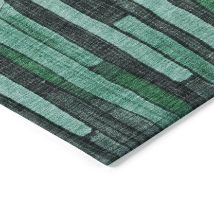 Sundal Green Washable Indoor - Outdoor Rug - LOOMLAN - LOOMLAN Rugs - Outdoor Rugs